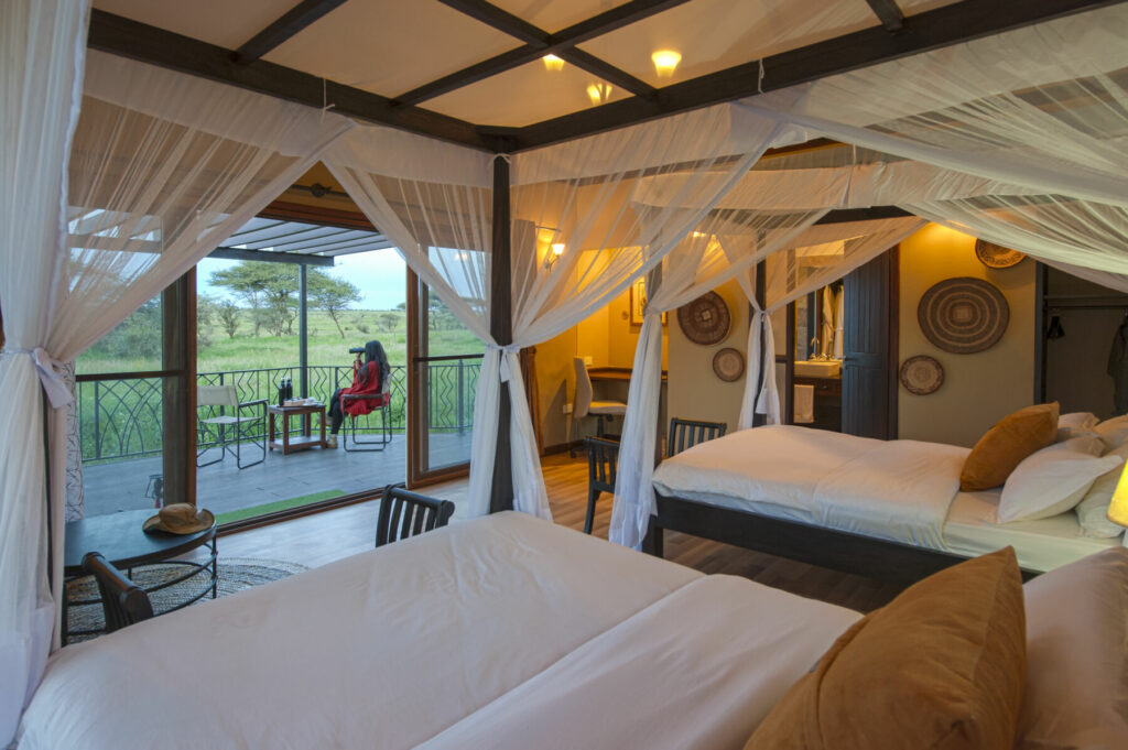 High-end accommodation from a luxury safari in Tanzania.